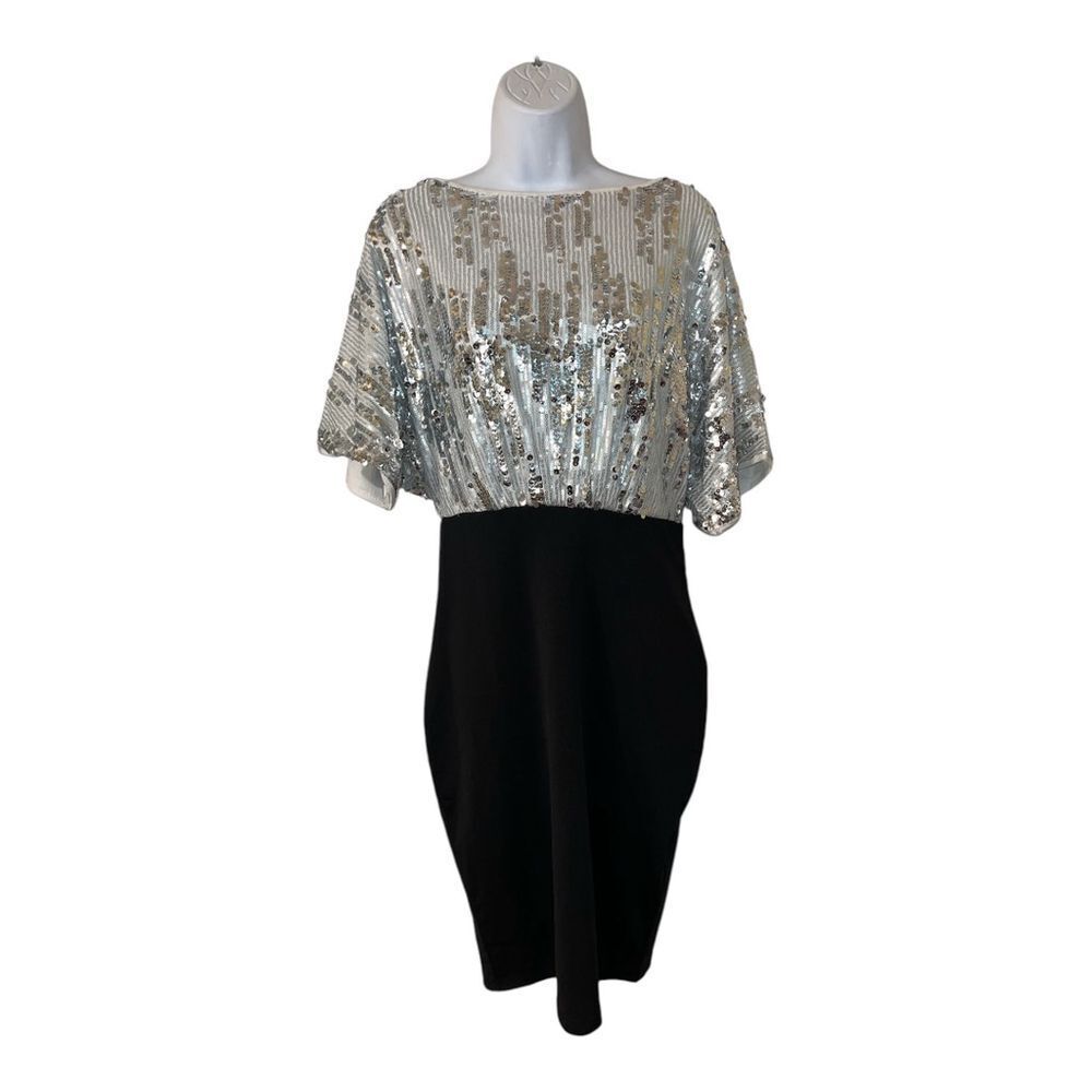 Women's Dress M Black Silver - Picture 3 of 5
